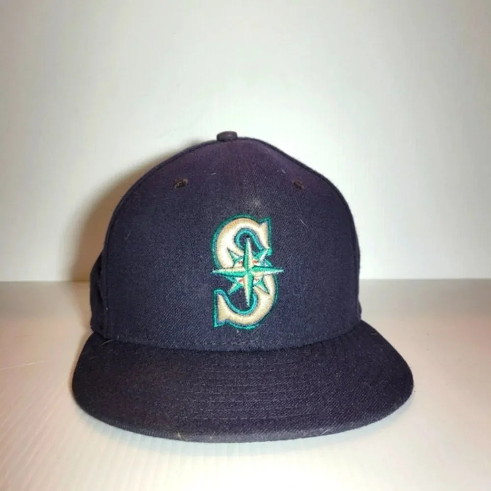 ❤️ 3 for $35 New Era Seattle Mariners baseball cap hat blue size 7 3/4
